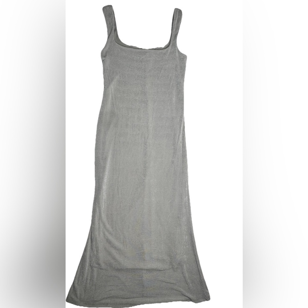 Wild Fable Women's Sizes Square Neck Tank Midi Dress Gray Silver choose size - Picture 3 of 15